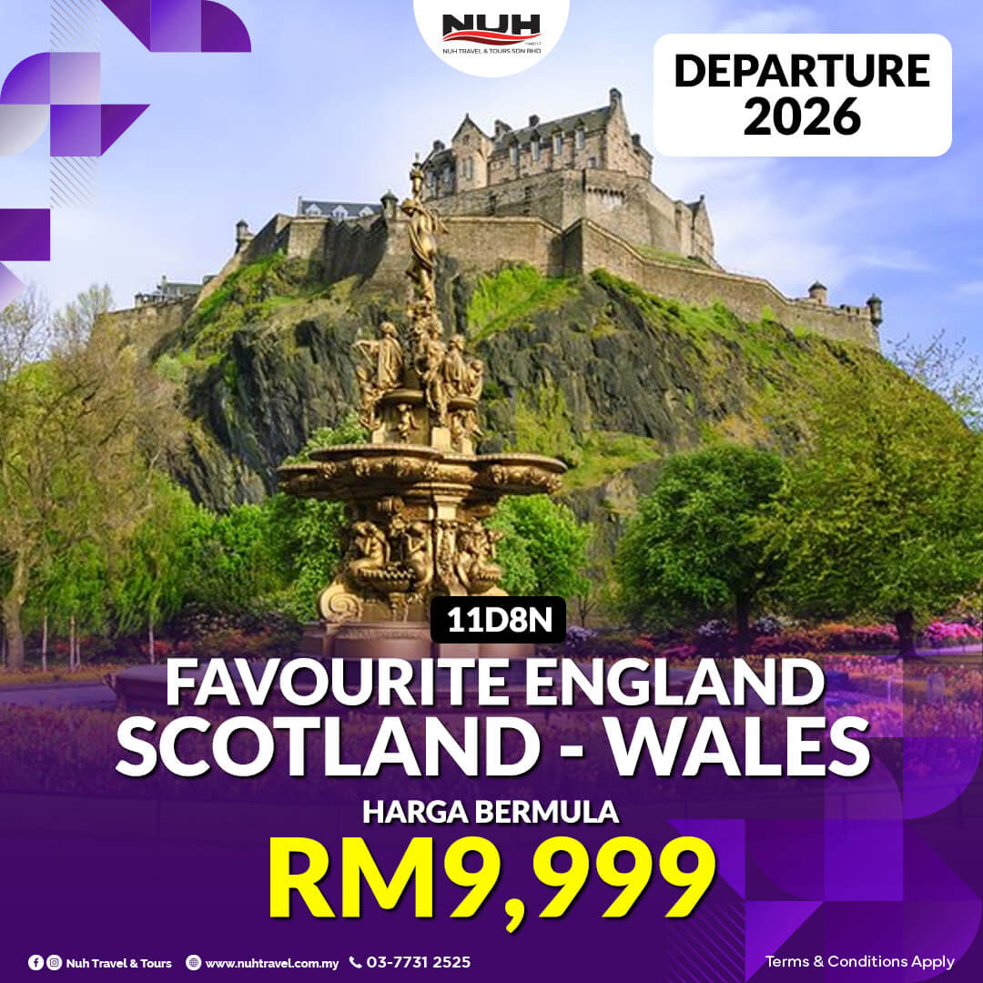 Pakej England Scotland Wales