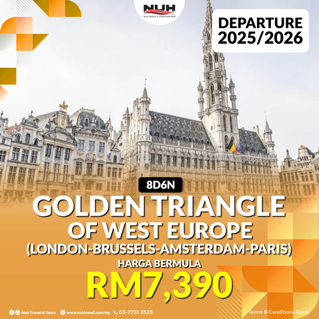 Pakej Golden Triangle Europe