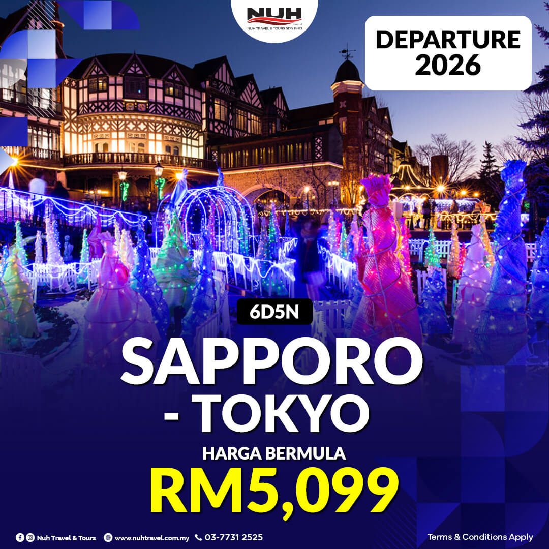 Pakej Sapporo dan Tokyo