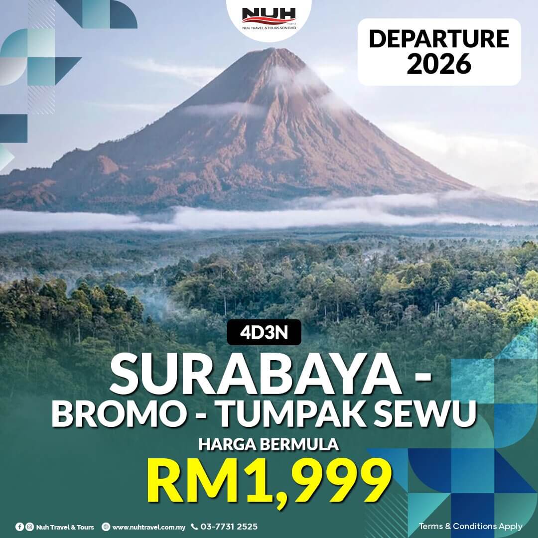 Pakej Surabaya, Bromo & Tumpak Sewu