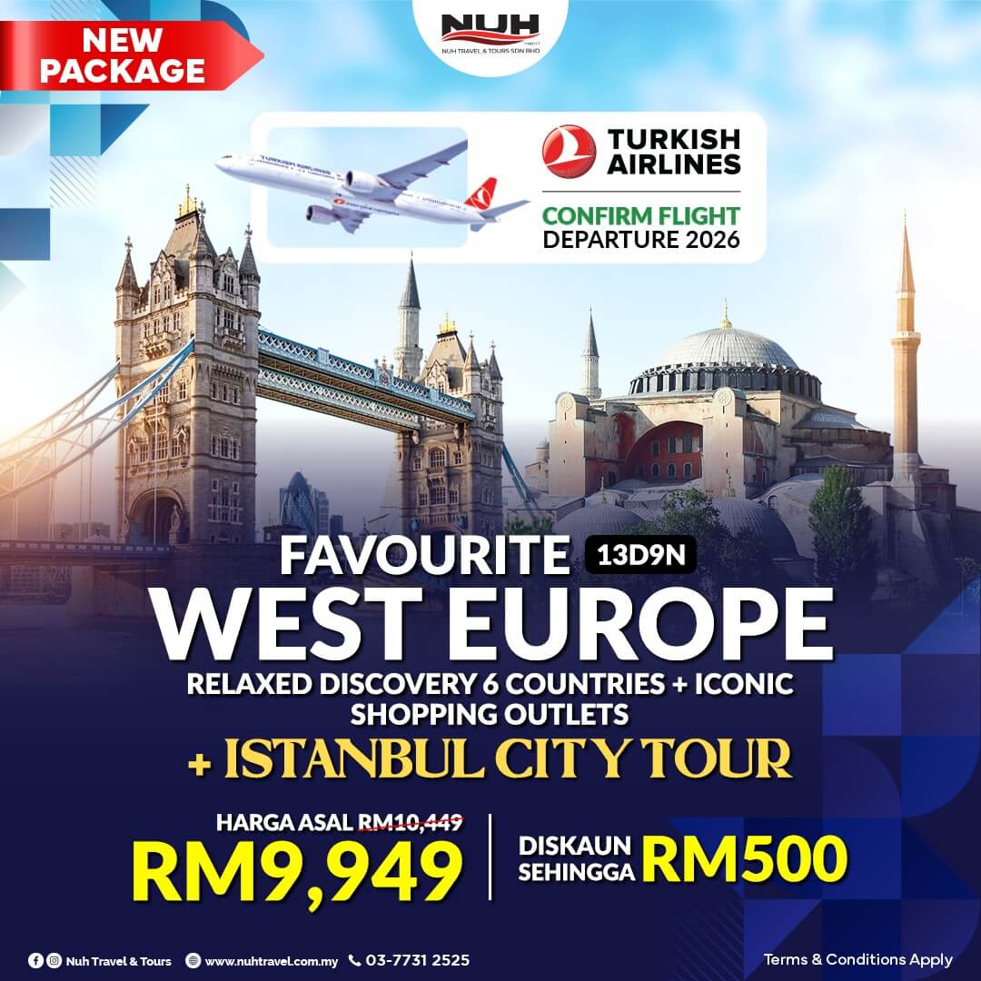 Pakej Europe & Istanbul City Tour