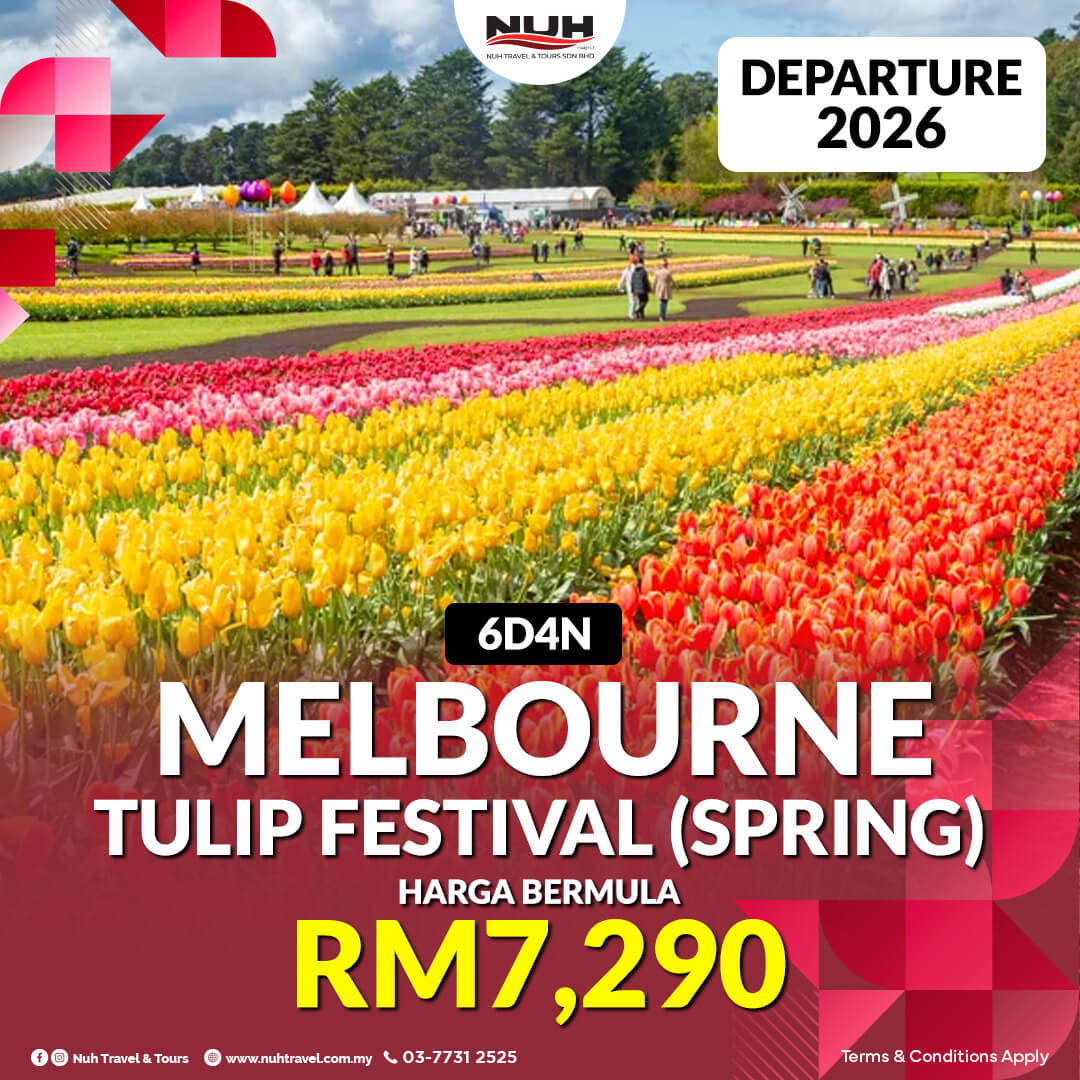 Pakej Melbourne Tulip Festival