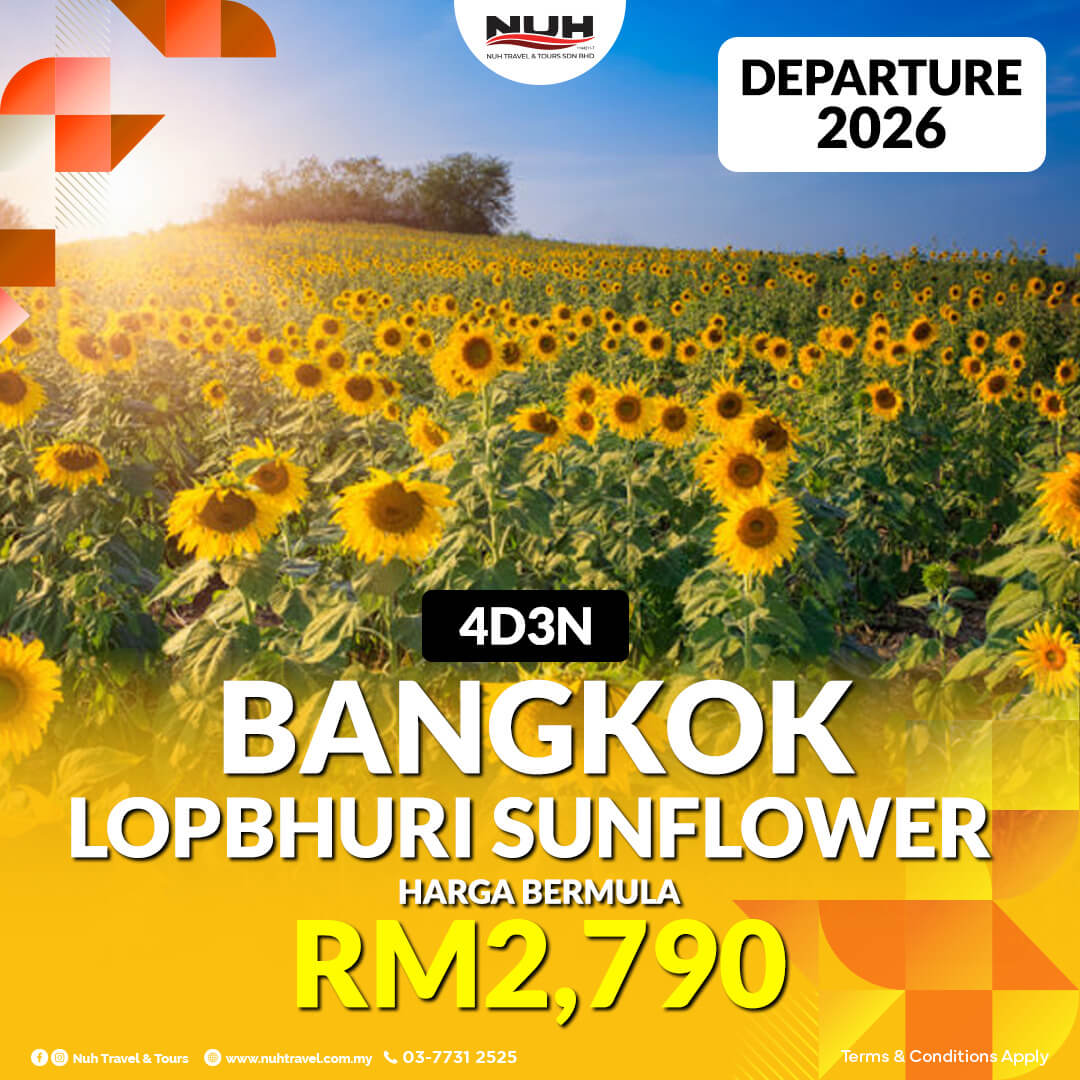 Pakej Bangkok Lopbhuri Sunflower