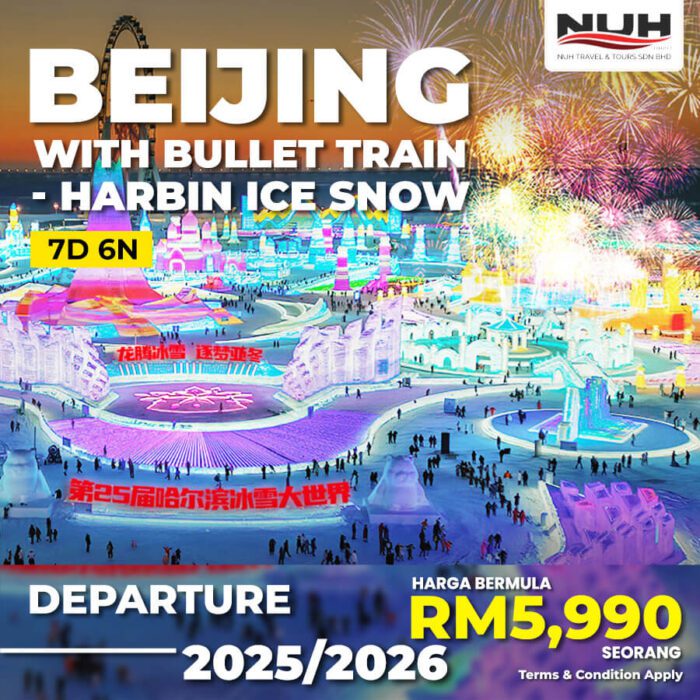 7D6N BEIJING WITH BULLET TRAIN - HARBIN ICE SNOW