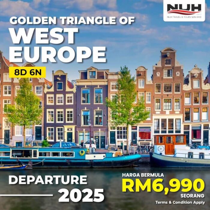 8D6N GOLDEN TRIANGLE WEST EUROPE