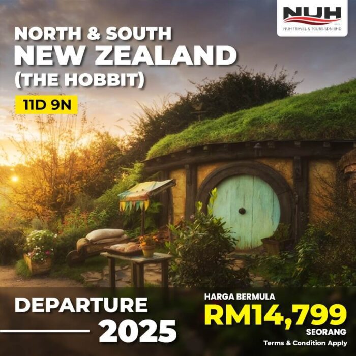 11D9N North & South New Zealand (The Hobbit)
