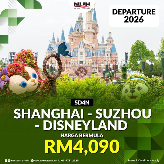 5D4N SHANGHAI - SUZHOU - DISNEYLAND