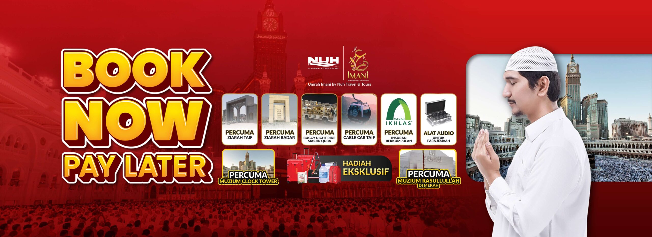 FB Cover Umrah Book Now Pay Later