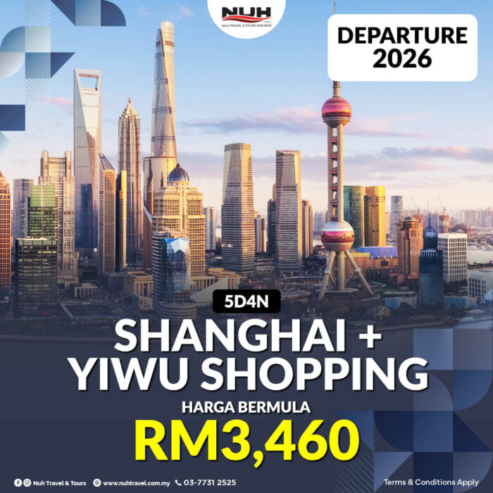 5D4N SHANGHAI + YIWU SHOPPING