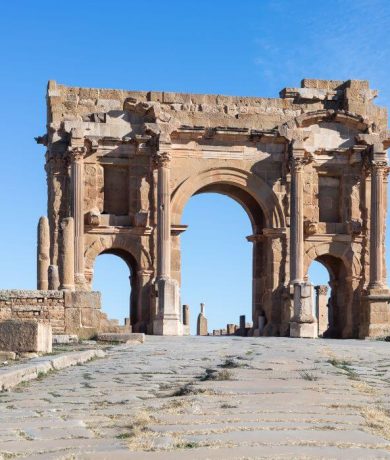 Arch of Trajan, Timgad, Ancient Thamugadi, Near Batna, Algeria