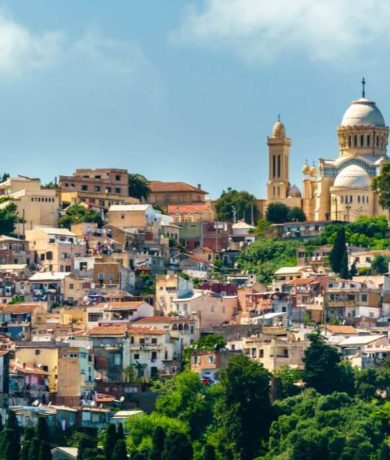 Notre Dame d'Afrique, a Roman Catholic basilica in Algiers, Algeria